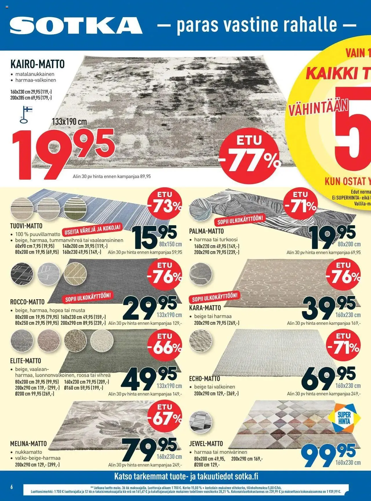 Sotka tarjoukset voimassa alkaen 1. elokuuta - 31. joulukuuta 2024 - Tarjouslehti sivu 6