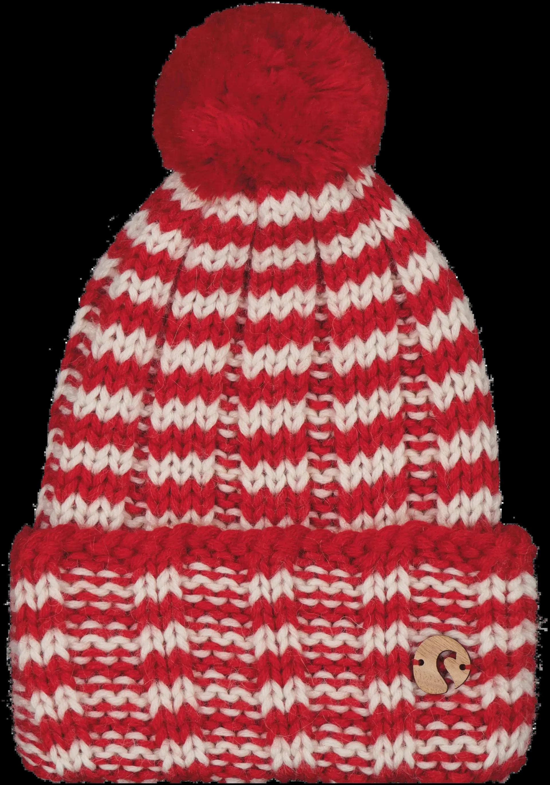 Salon Stripe merinovilla tupsu pipo