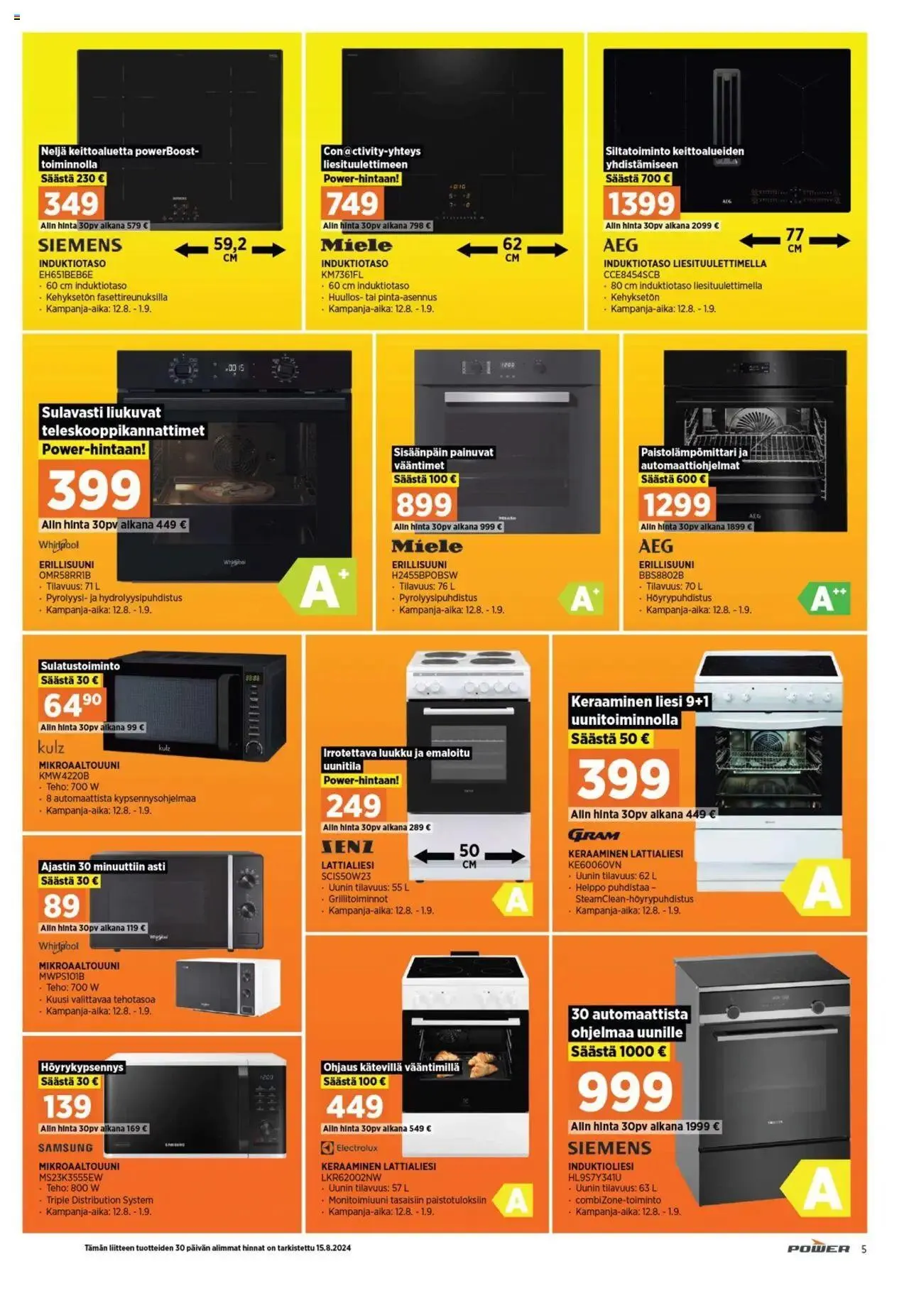 Power tarjoukset voimassa alkaen 26. elokuuta - 1. syyskuuta 2024 - Tarjouslehti sivu 5