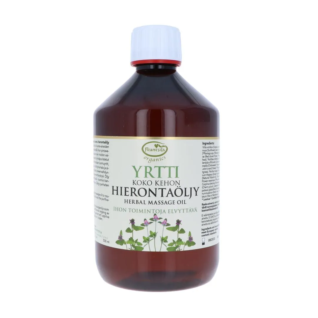 Hierontaöljy, yrtti, 500 ml