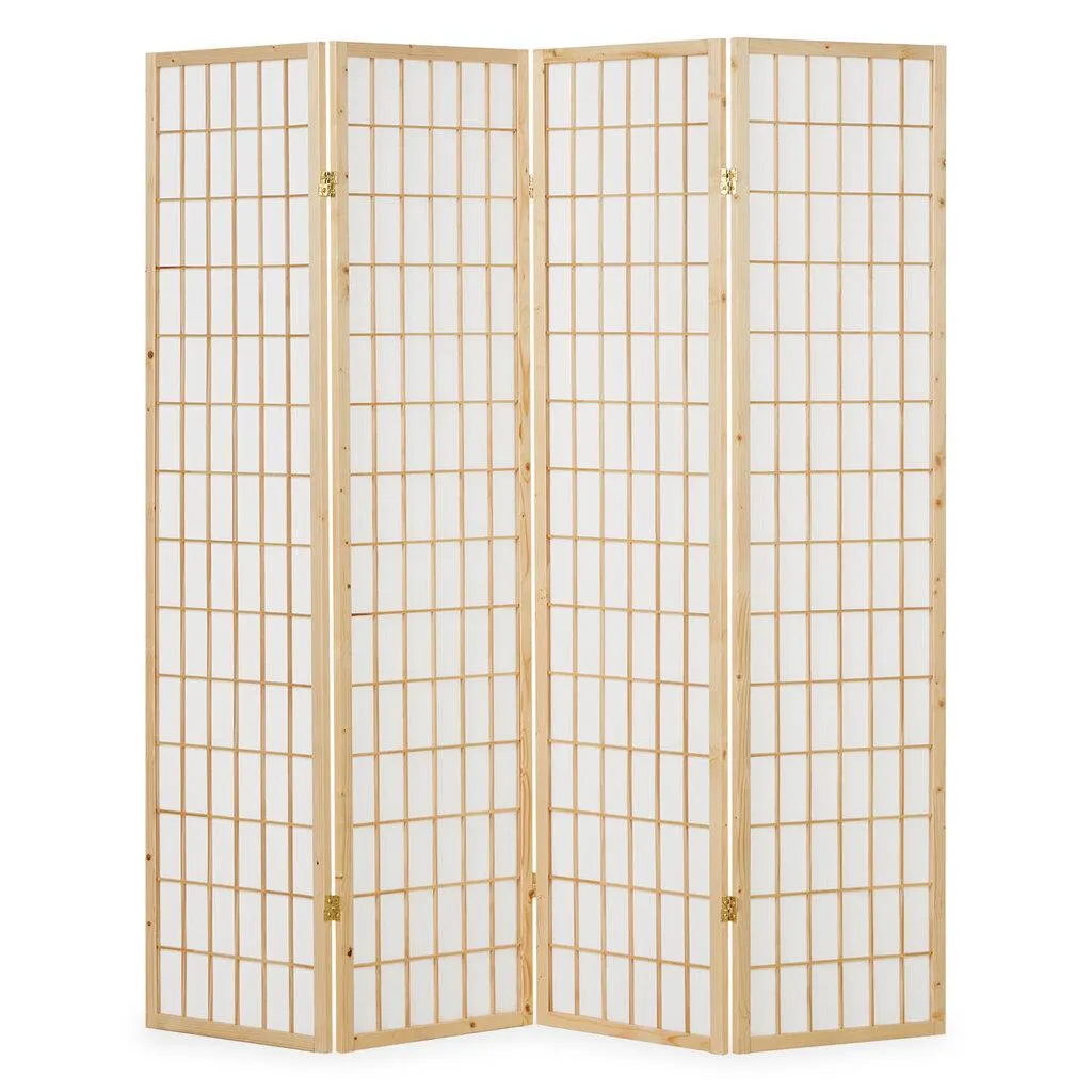 Huoneenjakaja Shoji Paravent, 175 x 176 cm, luonnollinen