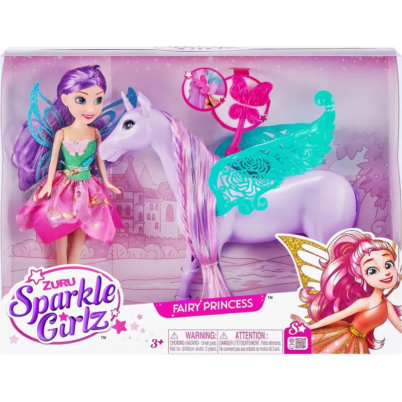 Muotinukke Sparkle Girl keiju ja yksisarvinen