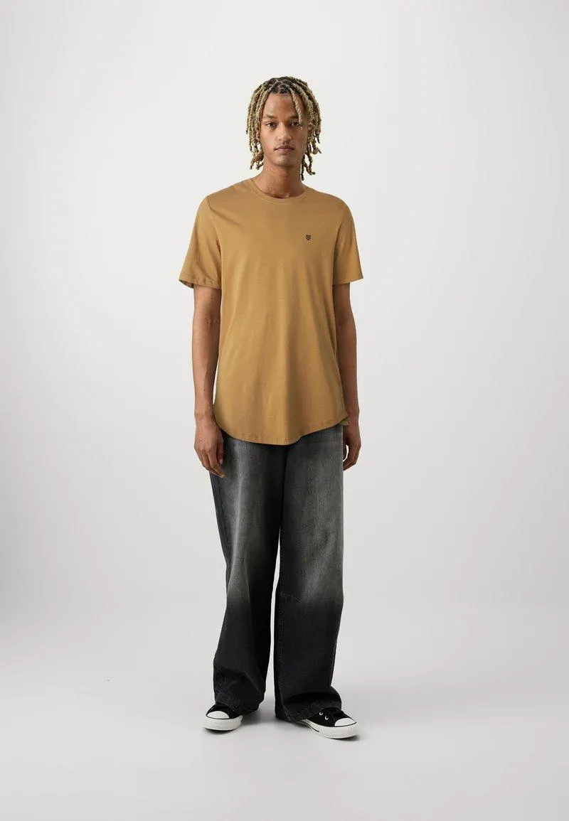 JPRBLABRODY TEE CREW NECK 5 PACK - T-shirts - tobacco brown/white/darknavy/lightblue