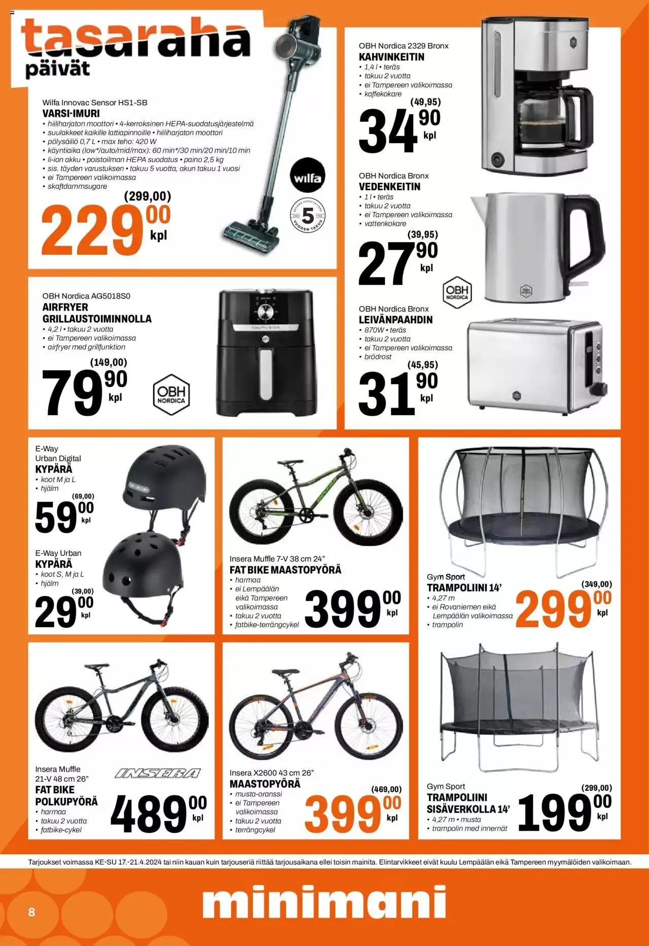 Minimani tarjoukset voimassa alkaen 17. huhtikuuta - 21. huhtikuuta 2024 - Tarjouslehti sivu 8