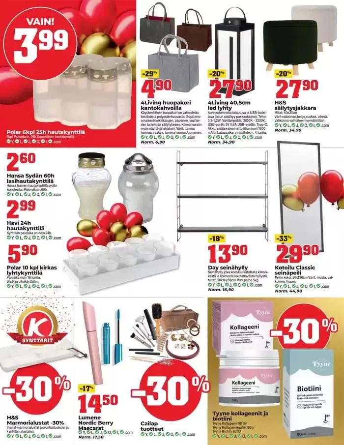 Ajankohtaiset erikoiskampanjat voimassa alkaen 30. lokakuuta - 13. marraskuuta 2024 - Tarjouslehti sivu 4