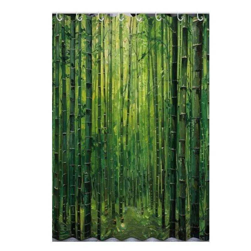 Vedenkestävä Bambu Kylpyhuoneen Ovikangas Pickify, 1PC-180X180cm/71*71in