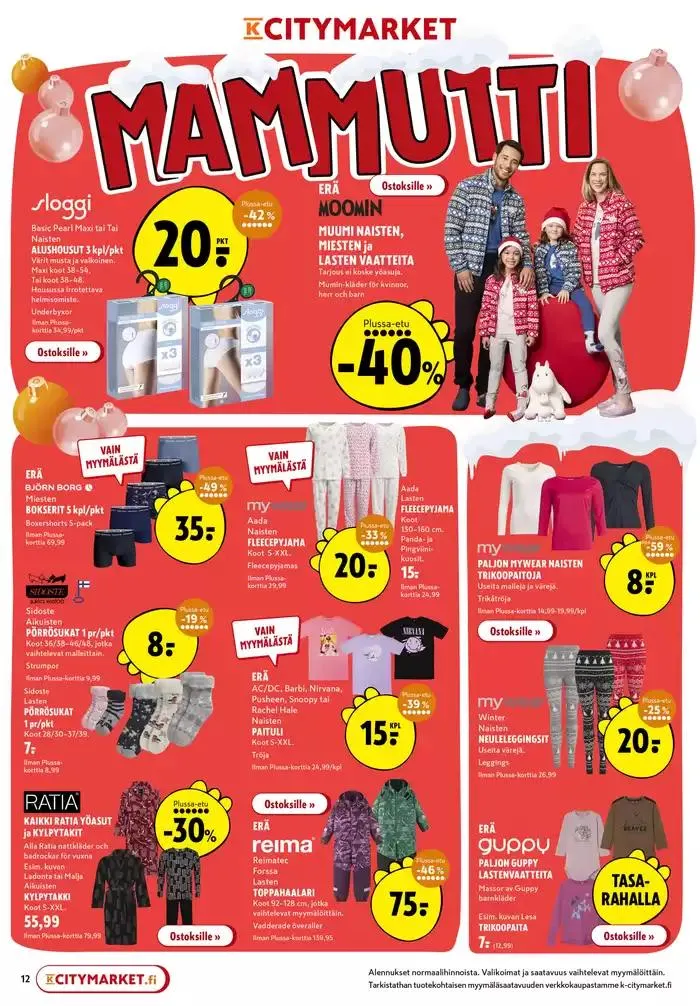 K-citymarket tarjoukset voimassa alkaen 12. joulukuuta - 26. joulukuuta 2024 - Tarjouslehti sivu 3