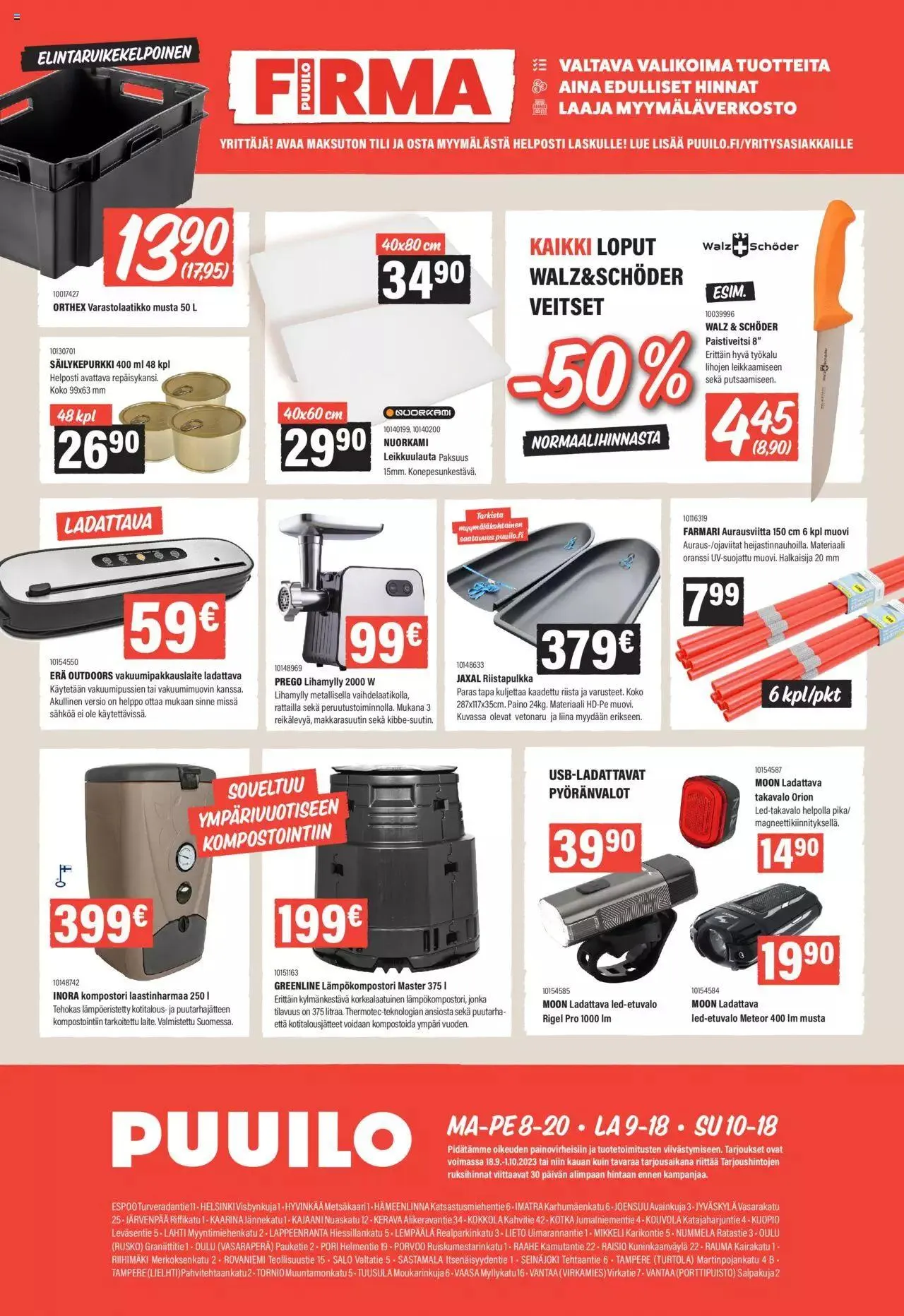 Puuilo tarjoukset voimassa alkaen 18. syyskuuta - 1. lokakuuta 2023 - Tarjouslehti sivu 16