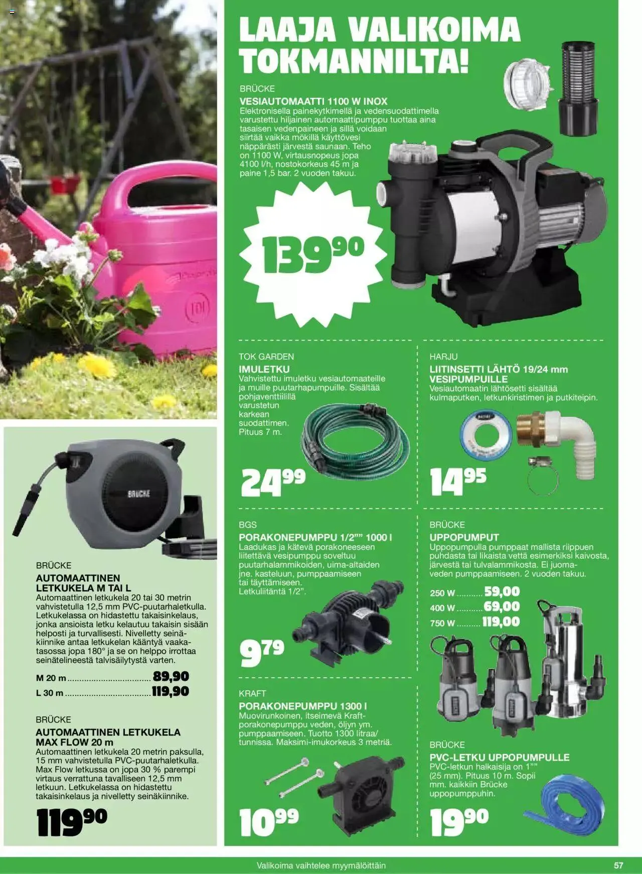 Tokmanni - Kesä 2024 voimassa alkaen 1. huhtikuuta - 31. joulukuuta 2024 - Tarjouslehti sivu 57