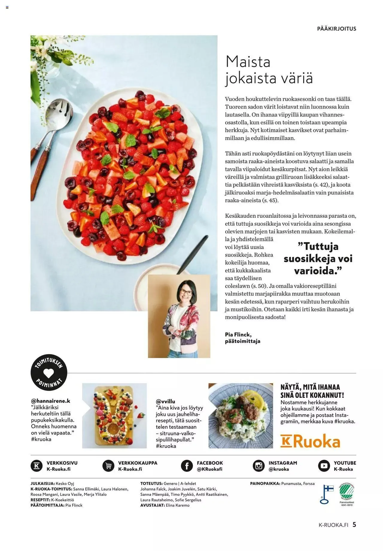 K-Market tarjoukset K-Ruoka 6–8/2023 voimassa alkaen 7. kesäkuuta - 29. elokuuta 2023 - Tarjouslehti sivu 5