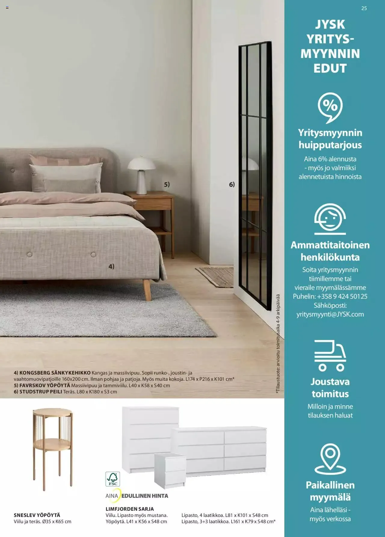 JYSK Business to Business katalogi voimassa alkaen 4. maaliskuuta - 31. joulukuuta 2024 - Tarjouslehti sivu 25