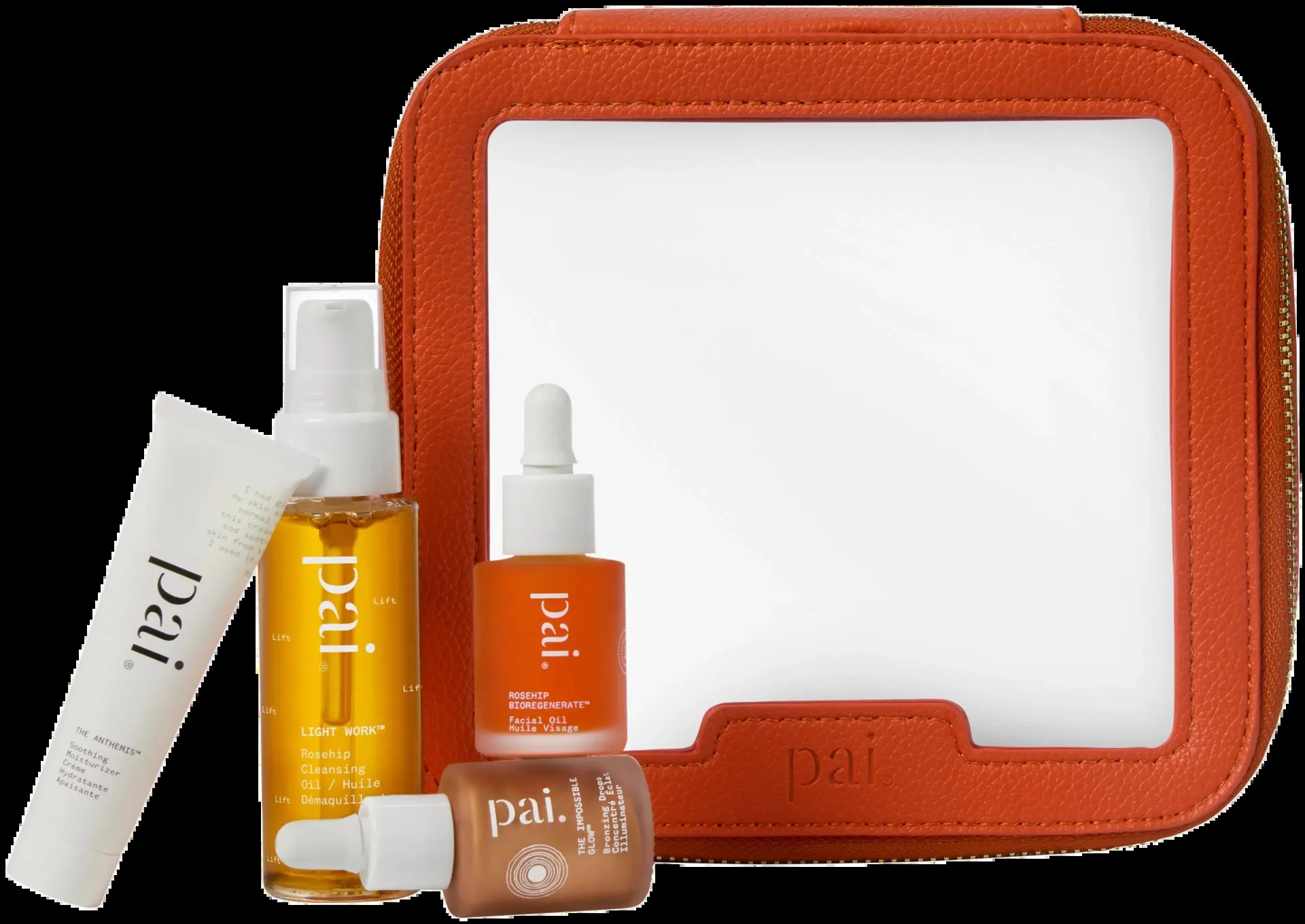 Pai Try Pai Kit Mini cleansing oil, moisturiser, bronzing drops & face oil aloituspakkaus 58ml
