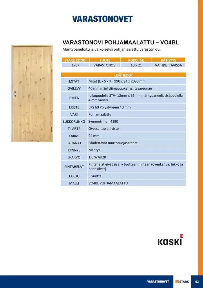 Ovivalikoima voimassa alkaen 19. marraskuuta - 31. joulukuuta 2024 - Tarjouslehti sivu 93