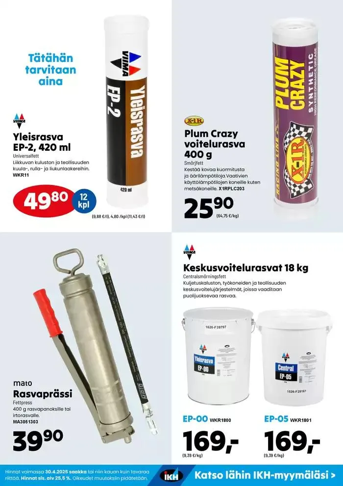 IKH tarjoukset voimassa alkaen 6. maaliskuuta - 30. huhtikuuta 2025 - Tarjouslehti sivu 14