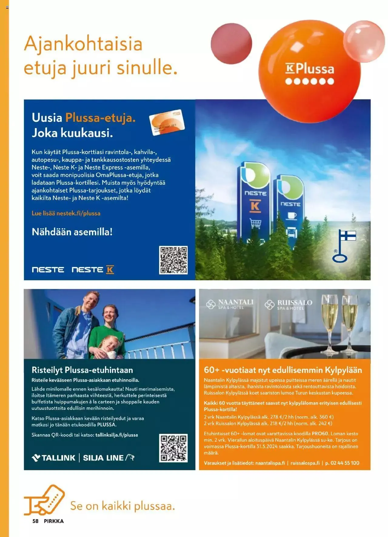 K-Market - Pirkka voimassa alkaen 27. maaliskuuta - 23. huhtikuuta 2024 - Tarjouslehti sivu 58