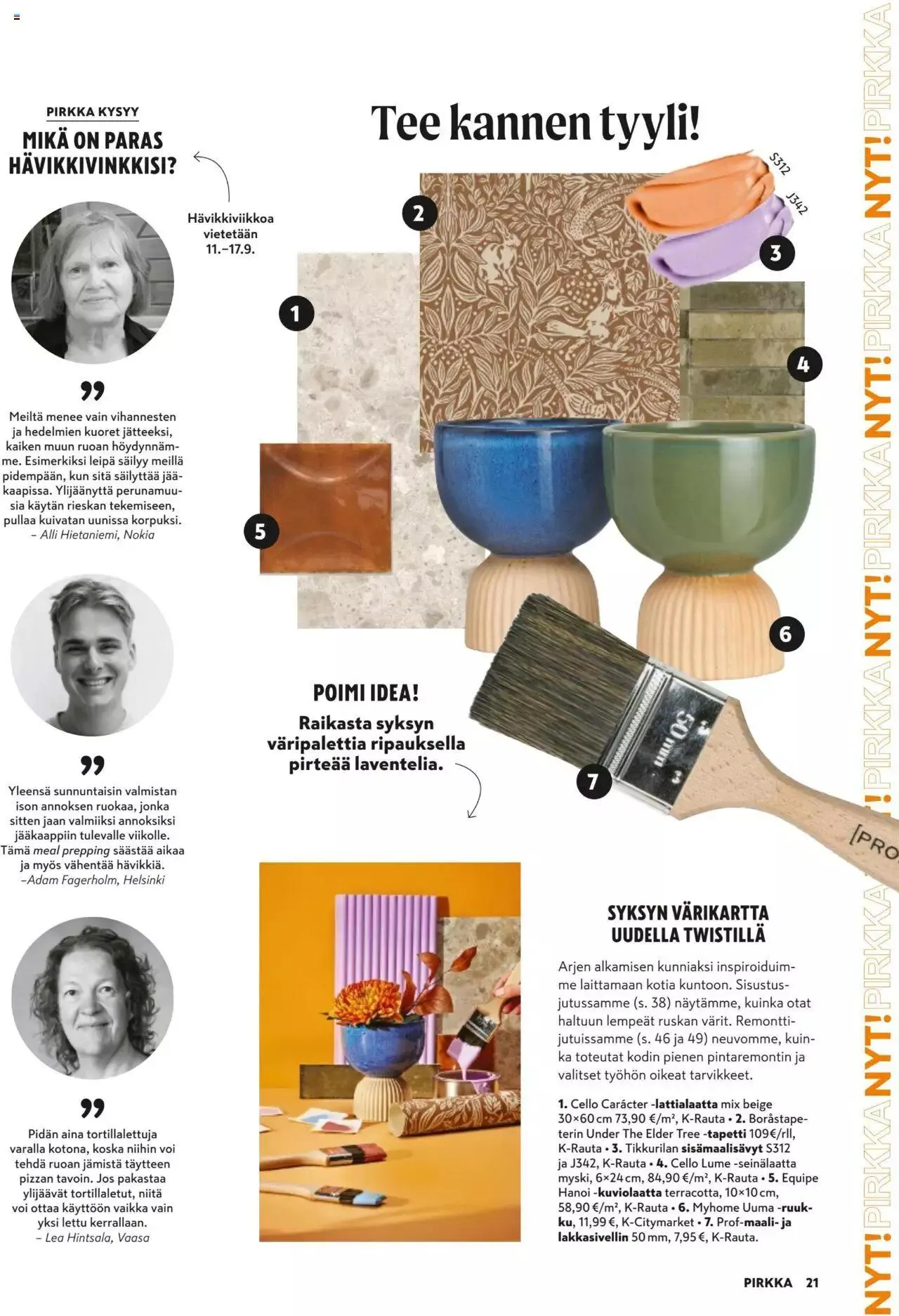 K-Market tarjoukset Pirkka 9/2023 voimassa alkaen 30. elokuuta - 3. lokakuuta 2023 - Tarjouslehti sivu 21