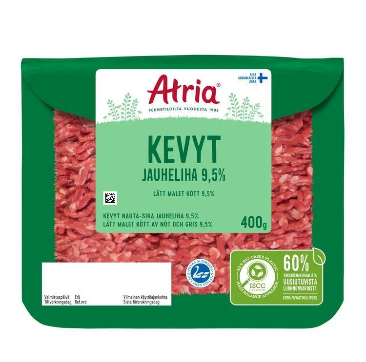 Atria Kevyt Nauta-Possu Jauheliha 9,5% 400g