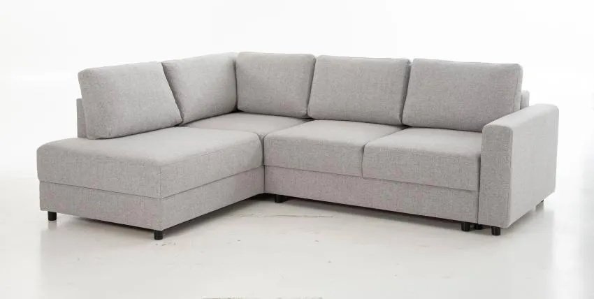 SCOTT-kulmavuodesohva Neve-kangas, kitti, kätisyys: vasen