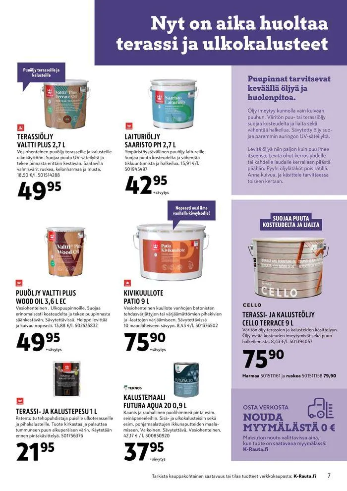 Autta alkuun ja eteenpain voimassa alkaen 24. toukokuuta - 4. kesäkuuta 2024 - Tarjouslehti sivu 7