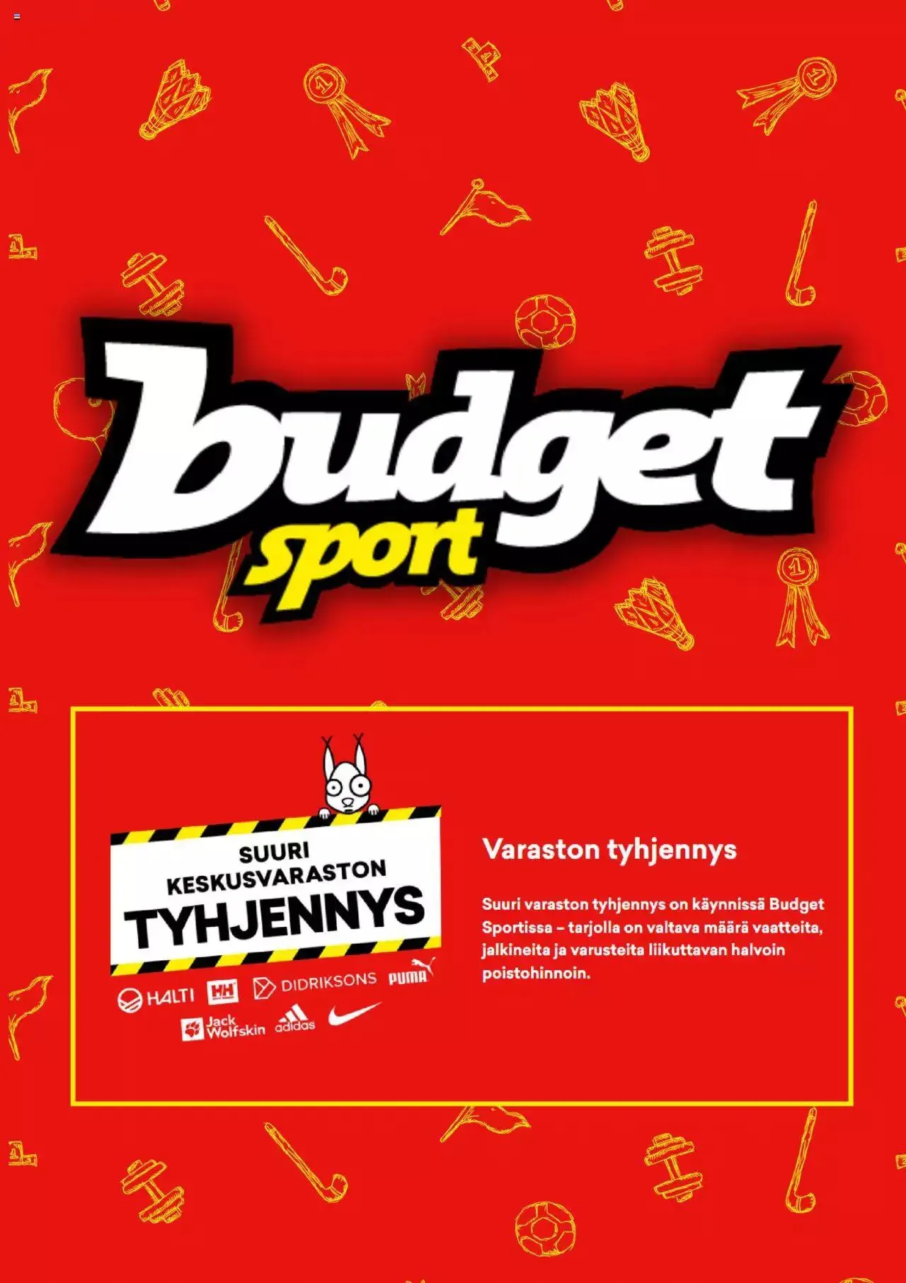 Budget Sport tarjoukset voimassa alkaen 21. helmikuuta - 5. maaliskuuta 2024 - Tarjouslehti sivu 