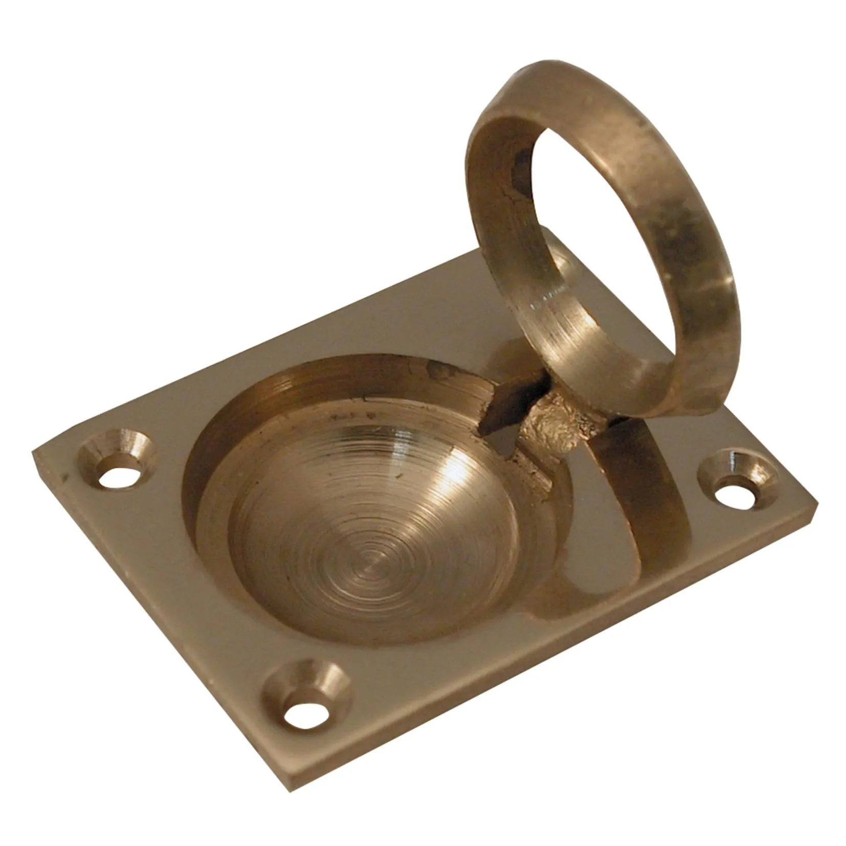 Lattialuukunvedin 38x50 mm messinki 1 kpl