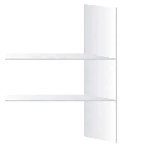 Hyllylevy melamiini valkoinen 16 x 570 x 2070mm