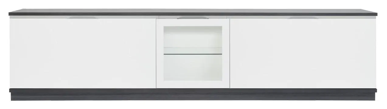 OTSO tv-taso 230 cm Tummanharmaa/Valkoinen