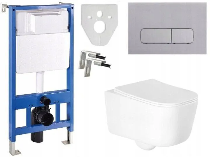 WC-setti Mexen 5in1 Fenix Slim wc-istuimella Stella Rimless Slim