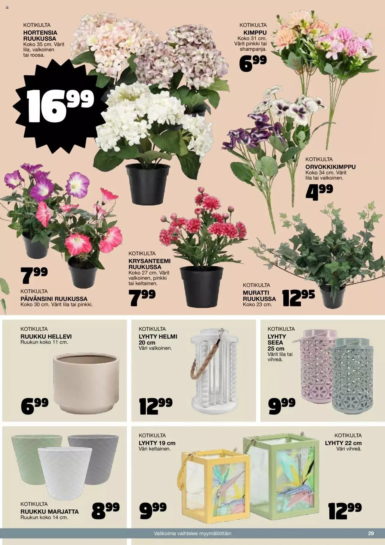 Tokmanni - Kesä 2024 voimassa alkaen 1. huhtikuuta - 31. joulukuuta 2024 - Tarjouslehti sivu 29