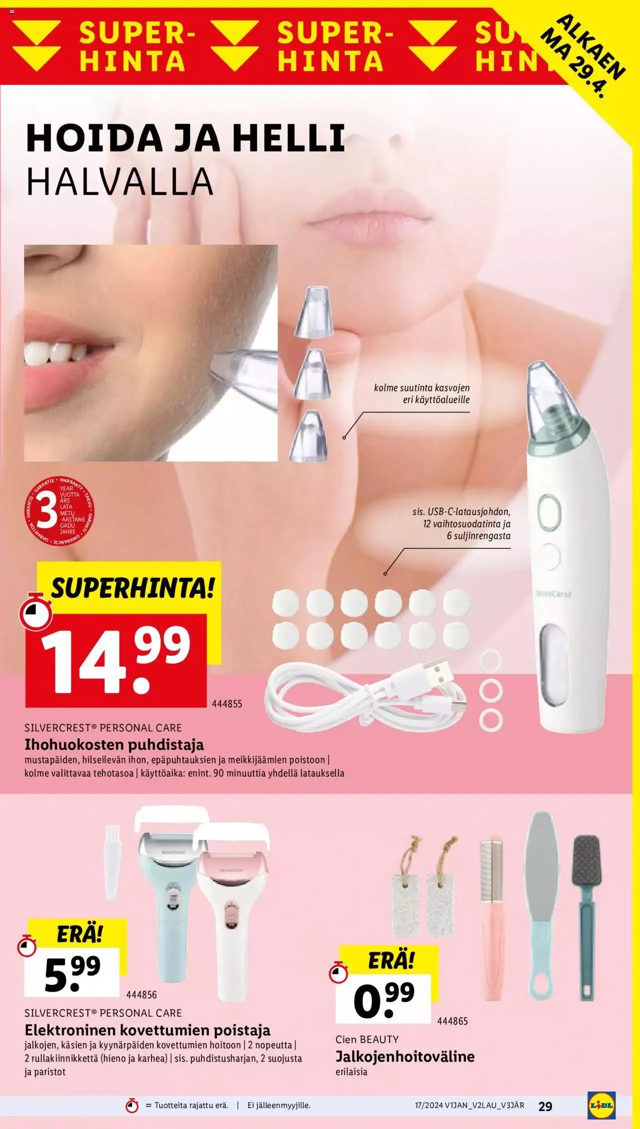 Lidl tarjoukset voimassa alkaen 25. huhtikuuta - 1. toukokuuta 2024 - Tarjouslehti sivu 33