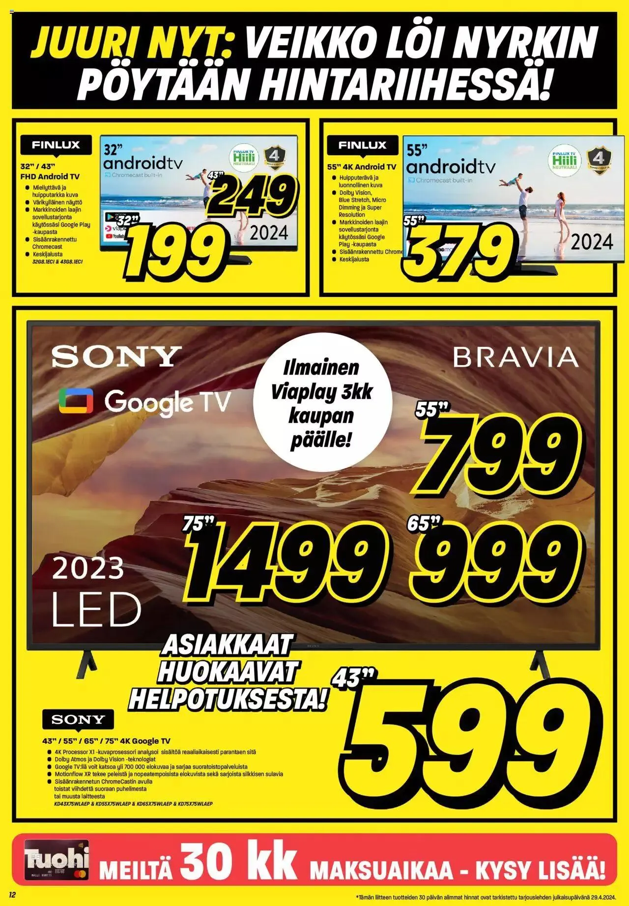 Veikon Kone tarjoukset voimassa alkaen 29. huhtikuuta - 5. toukokuuta 2024 - Tarjouslehti sivu 12