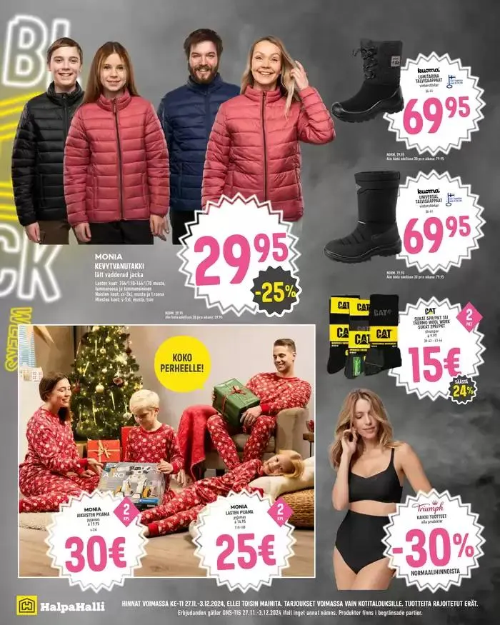 HalpaHalli tarjoukset voimassa alkaen 26. marraskuuta - 10. joulukuuta 2024 - Tarjouslehti sivu 14