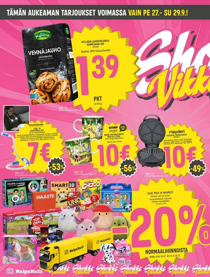 HalpaHalli tarjoukset voimassa alkaen 24. syyskuuta - 8. lokakuuta 2024 - Tarjouslehti sivu 14