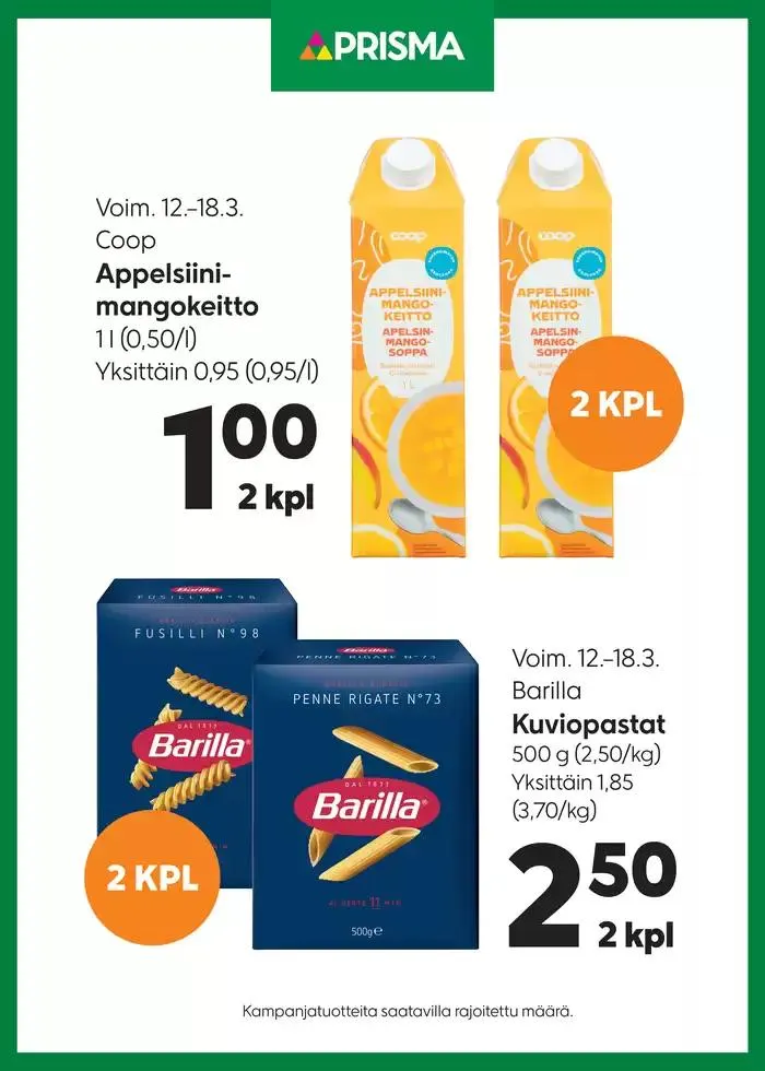 Prisma tarjoukset - 1