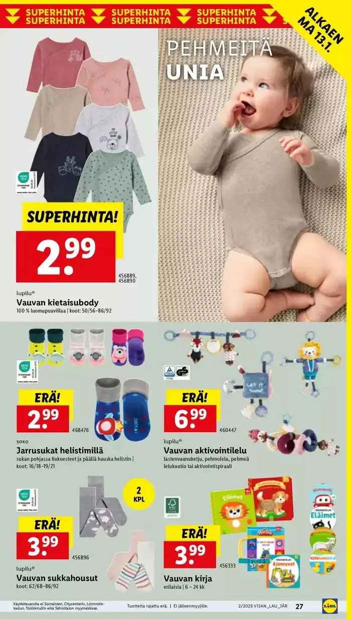 Tarjouksia tarjoushaukoille voimassa alkaen 6. tammikuuta - 15. tammikuuta 2025 - Tarjouslehti sivu 31