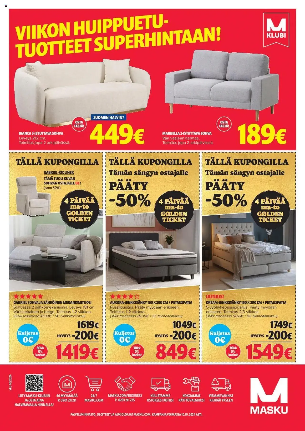 Masku tarjoukset voimassa alkaen 30. syyskuuta - 31. joulukuuta 2024 - Tarjouslehti sivu 12