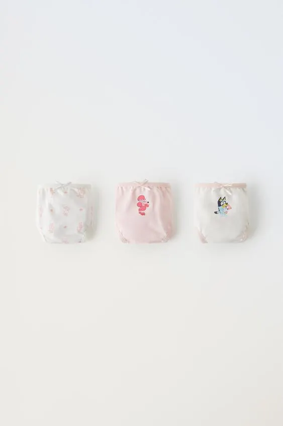 1-6 YEARS/ PACK OF THREE BLUEY © LUDO STUDIO BRIEFS