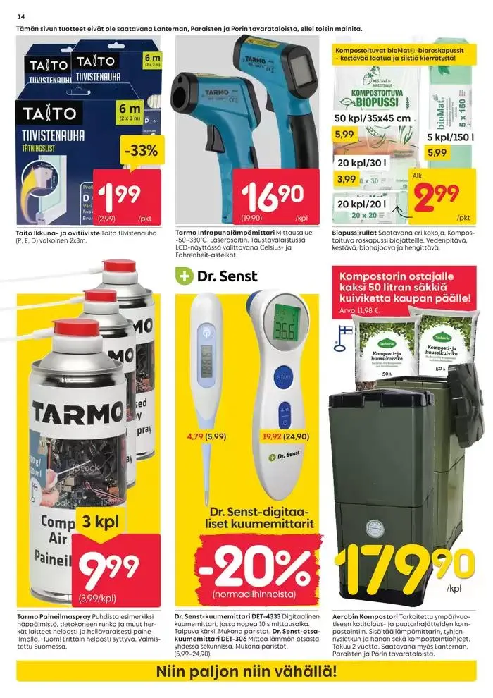Rusta tarjoukset voimassa alkaen 11. lokakuuta - 25. lokakuuta 2024 - Tarjouslehti sivu 14