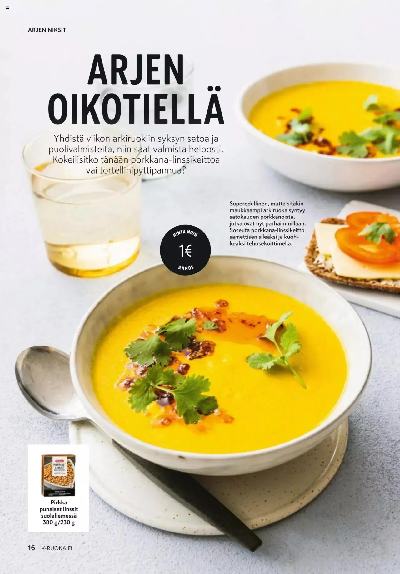 K-Market tarjoukset K-Ruoka 9/2023 voimassa alkaen 30. elokuuta - 3. lokakuuta 2023 - Tarjouslehti sivu 16
