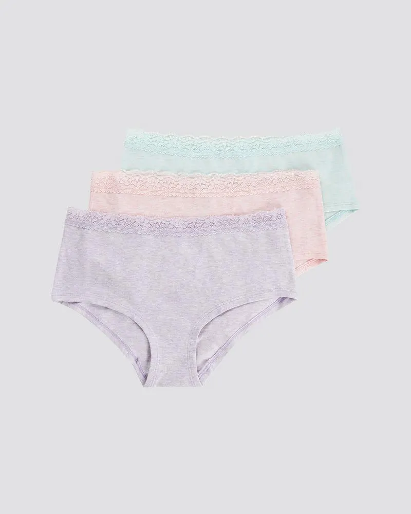 3-pack hipsterihousut puuvillaa