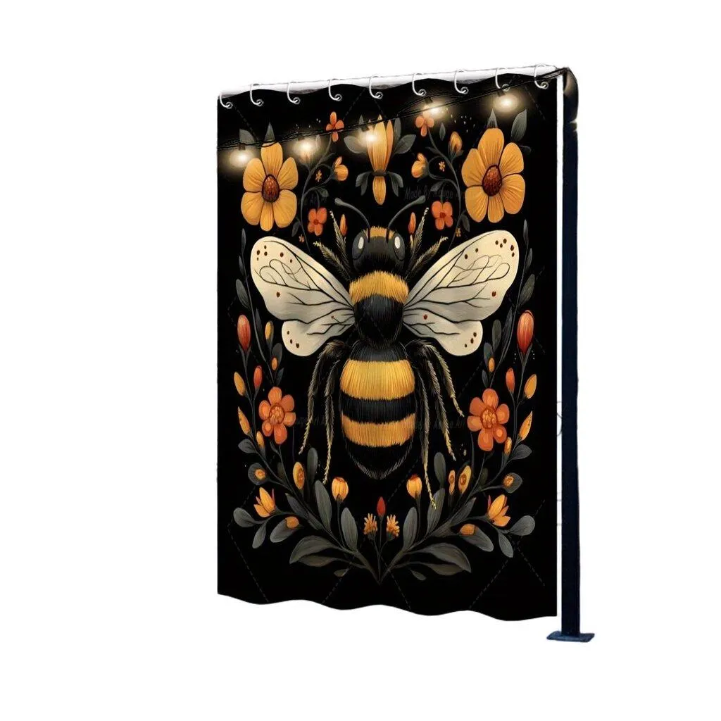 Polyesteri Mehiläinen-Kukka Ulkoverho Paneeli Pickify, 1PC-180X213cm/71*84in