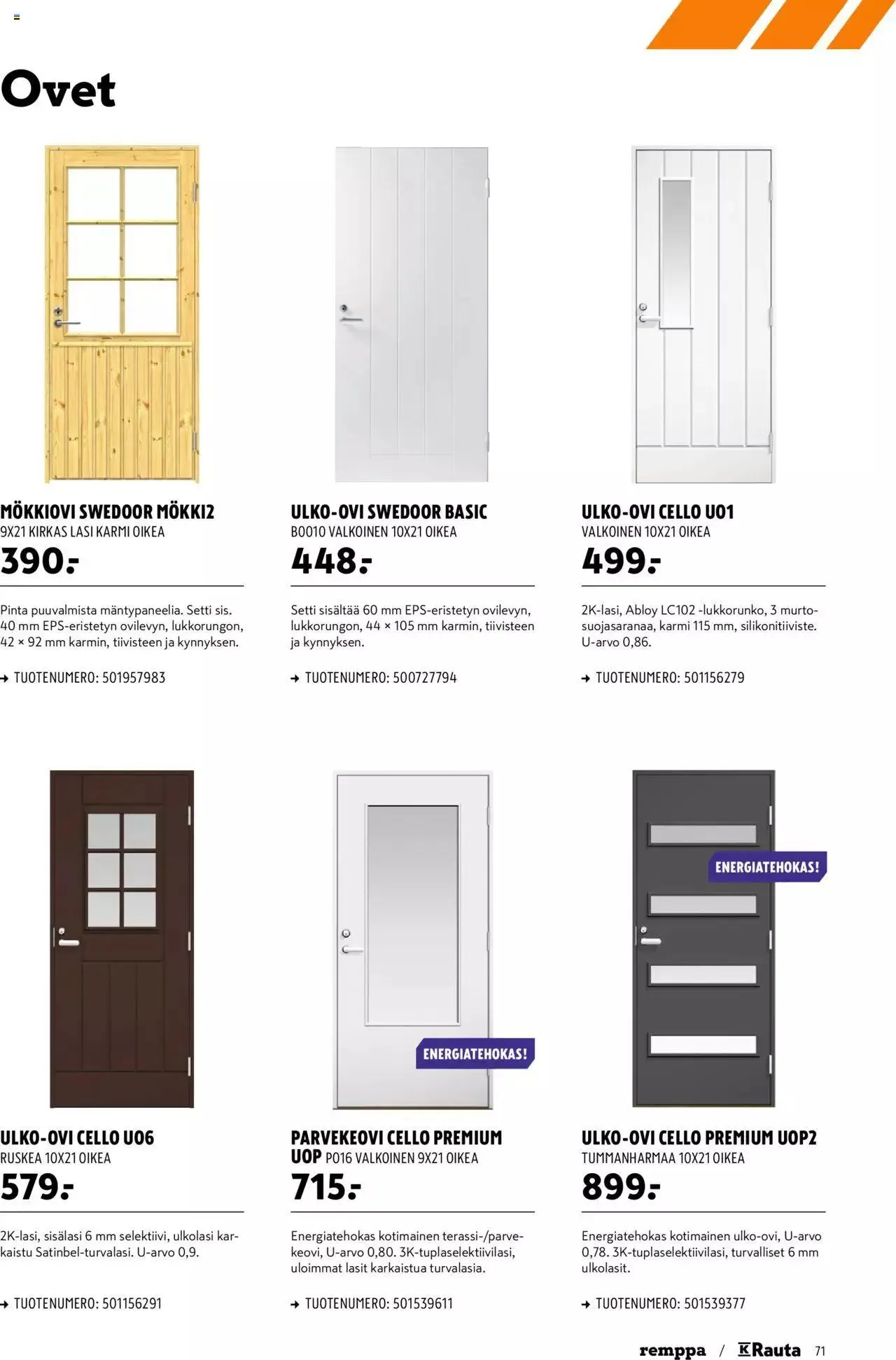 K-Rauta tarjoukset voimassa alkaen 8. tammikuuta - 5. helmikuuta 2024 - Tarjouslehti sivu 71