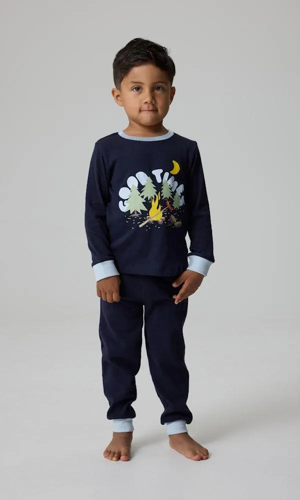 Pyjamahousut, joissa on joustava vyötärönauha