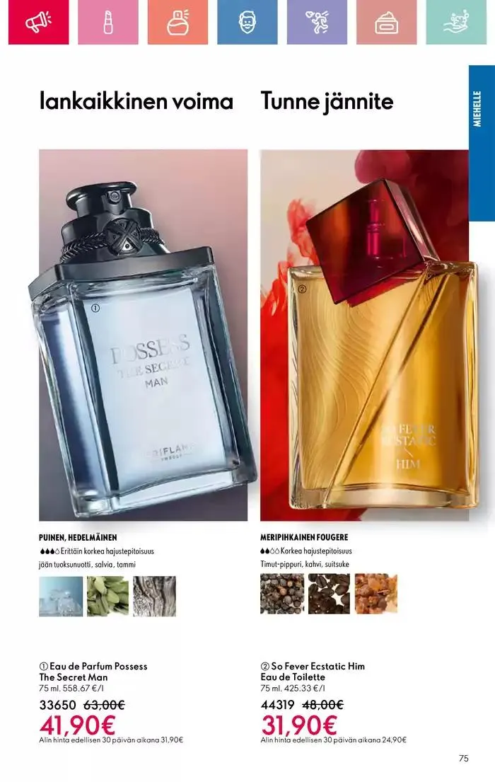 Oriflame tarjoukset voimassa alkaen 9. maaliskuuta - 29. maaliskuuta 2025 - Tarjouslehti sivu 75