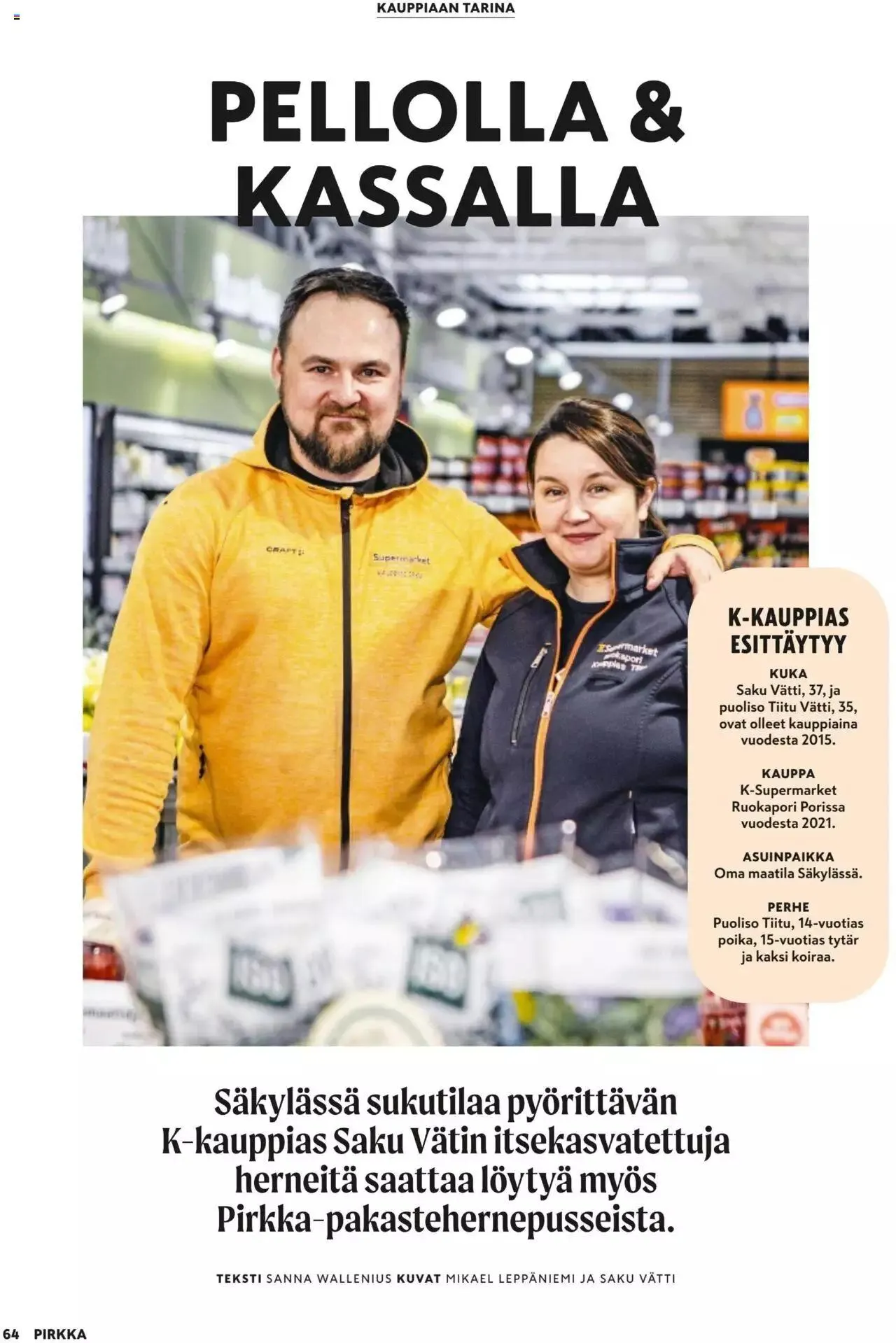 K-Market tarjoukset Pirkka 9/2023 voimassa alkaen 30. elokuuta - 3. lokakuuta 2023 - Tarjouslehti sivu 64