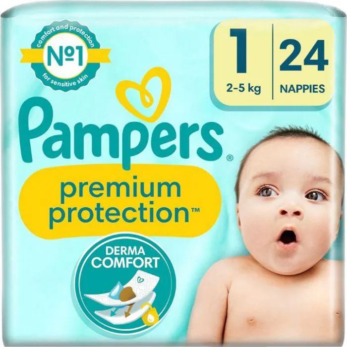 Pampers Premium Protection S1 2-5kg 24kpl vaippa