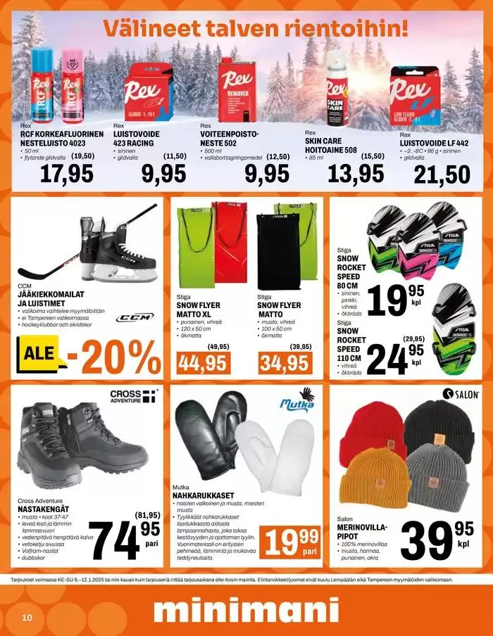 Minimani Yhtiöt Oy voimassa alkaen 9. tammikuuta - 16. tammikuuta 2025 - Tarjouslehti sivu 10