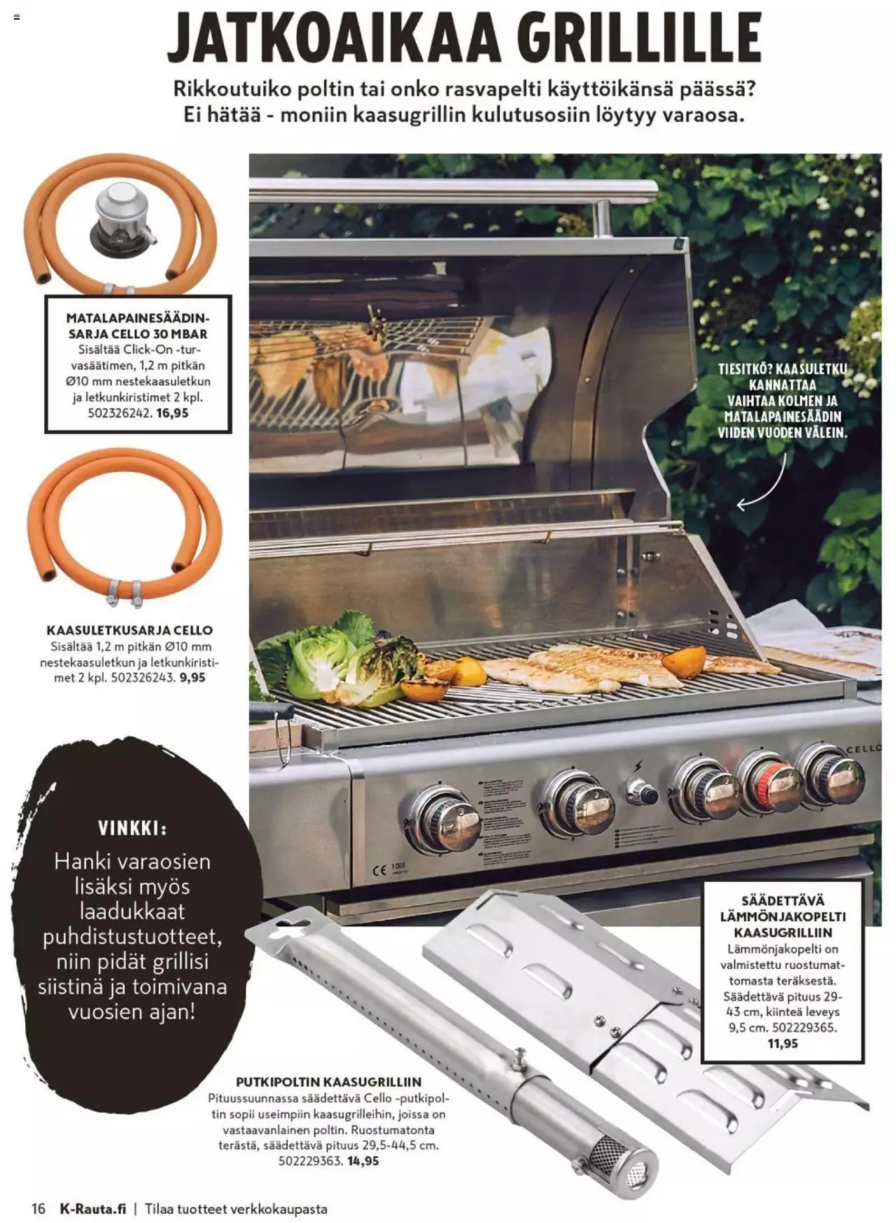 K-Rauta - Liekeissä-kuvasto 2023 voimassa alkaen 27. maaliskuuta - 31. heinäkuuta 2023 - Tarjouslehti sivu 16