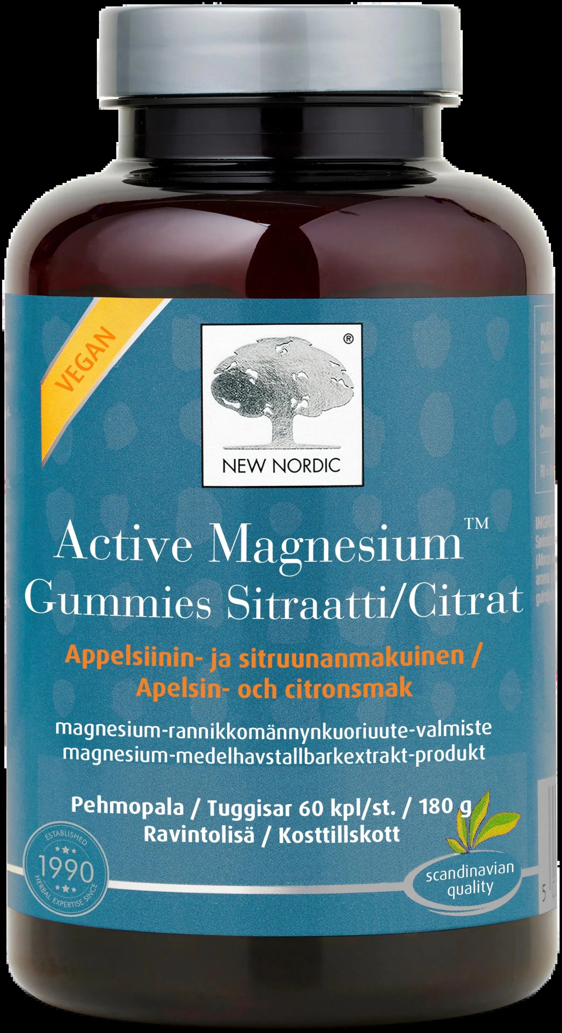 New Nordic Active Magnesium™ Gummies Sitraatti