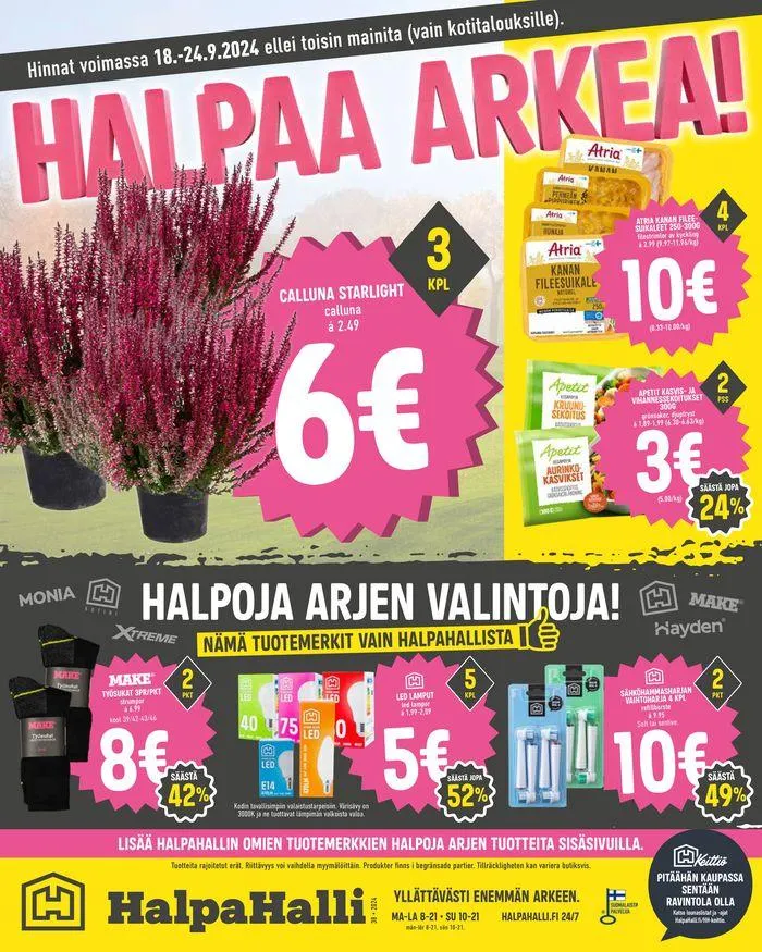 HalpaHalli tarjoukset - 1